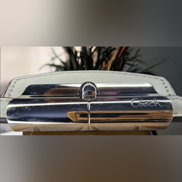 Coach Kristin Signature Sateen Flap Crossbody Style No. F48983 - Picture 11 of 12